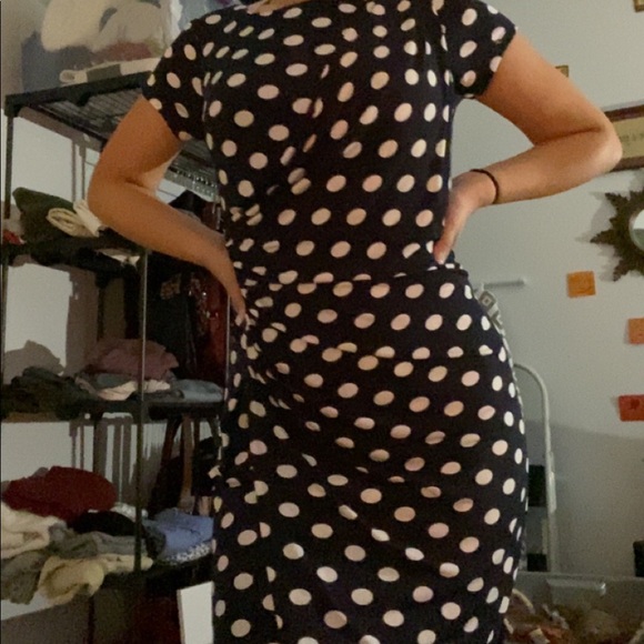 Polka Dot MIDI Cocktail Dress - Picture 3 of 3